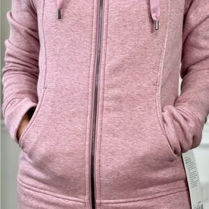 lululemon athletica Pink Heather Fleece Lined Scuba